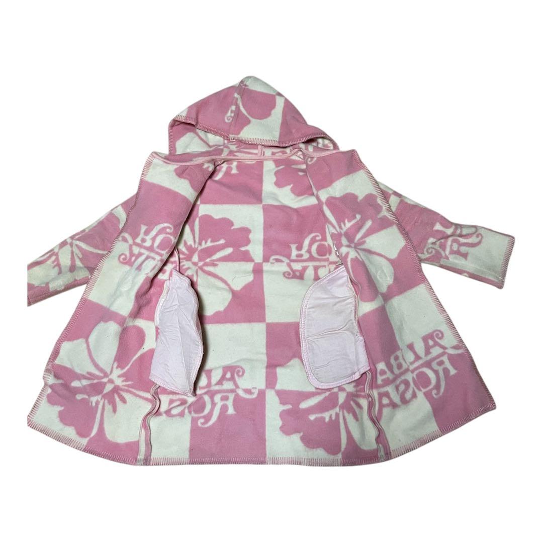 アルバ☆激レア♪白ぴんくの升目コート！バッグ付き、送料込み