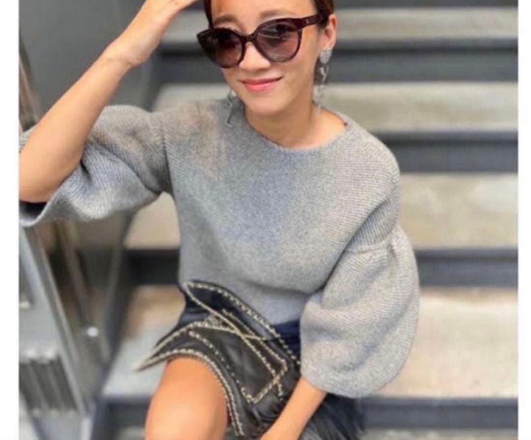 rosy monster ロージーモンスター　ポワンスリーブニット