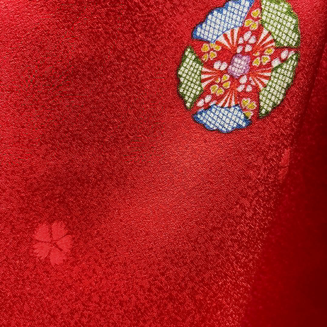 七五三　正絹着物セット　7歳　手縫いお誂え　高級品