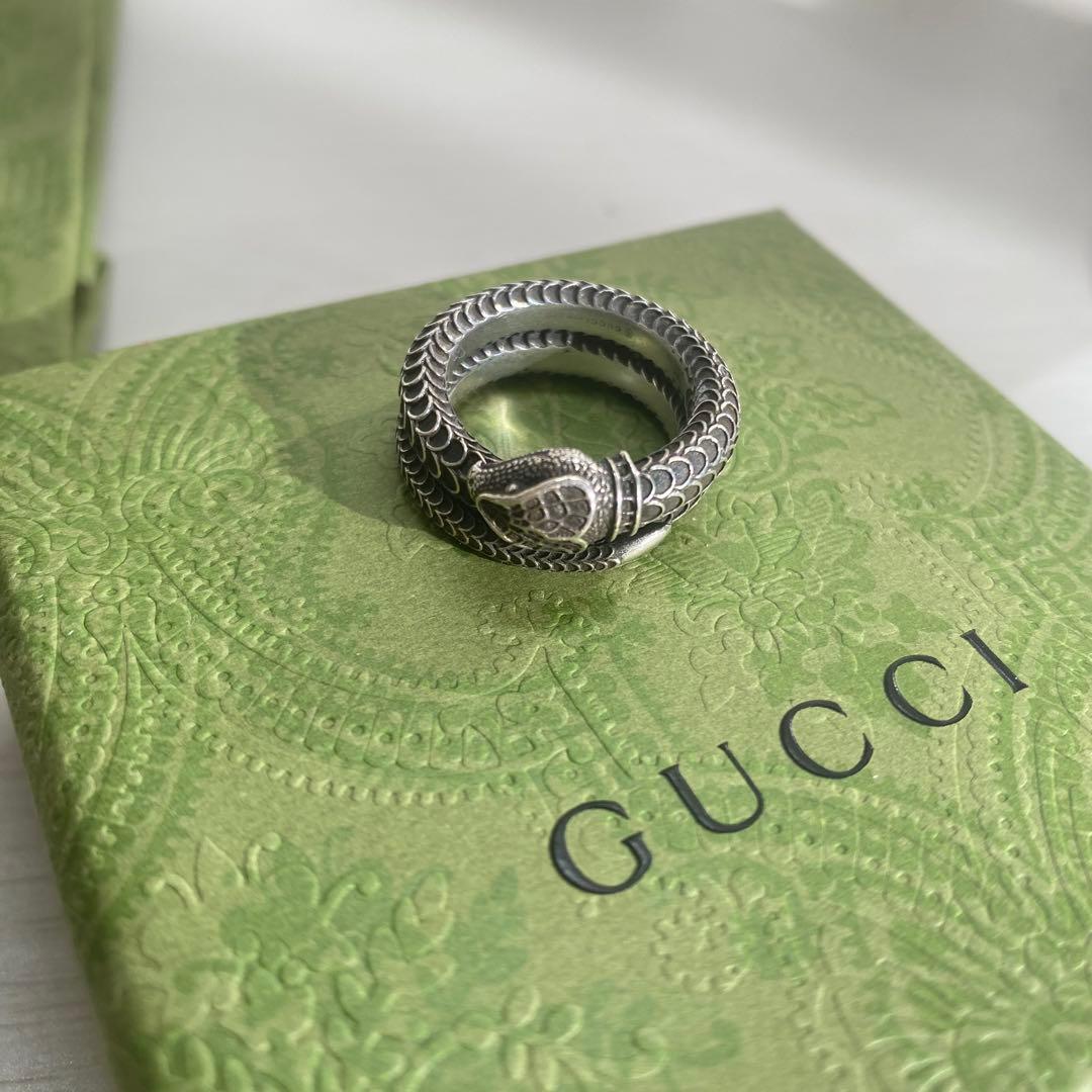 【美品⭕️】グッチ GUCCI 指輪 リング スネーク ヘビ 16号