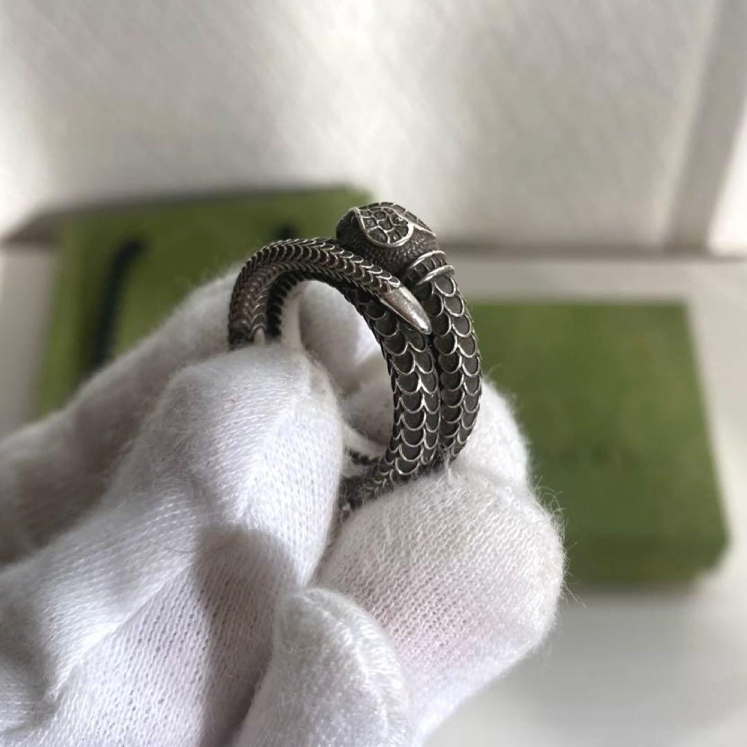 【美品⭕️】グッチ GUCCI 指輪 リング スネーク ヘビ 16号