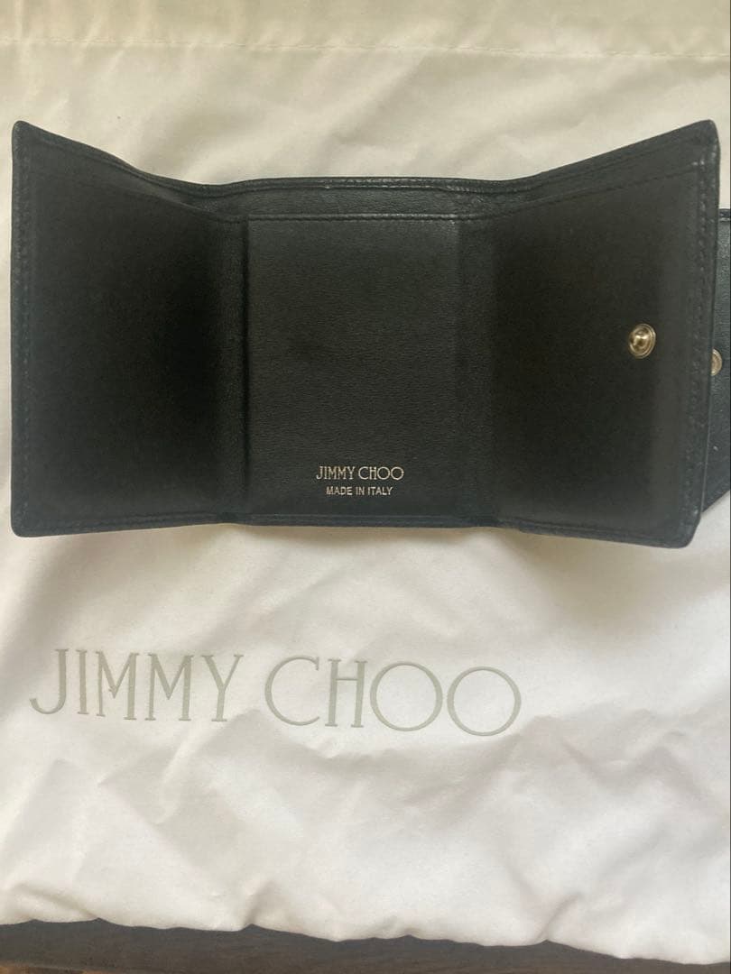 JIMMY CHOO ブラック 3つ折り財布