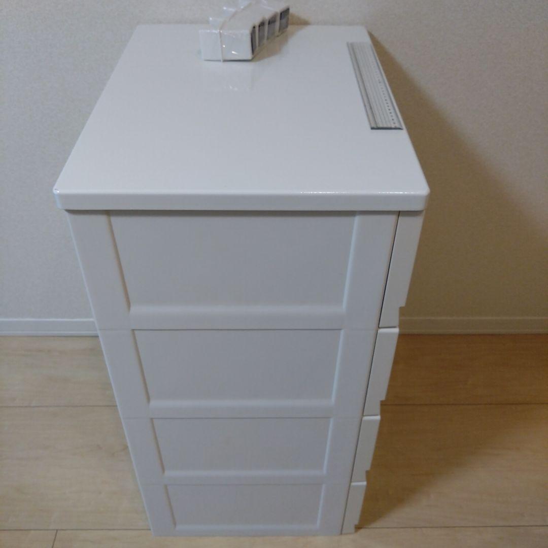 中古チェスト　フィッツプラス プレミアム FP5504 4段 セラミックホワイト