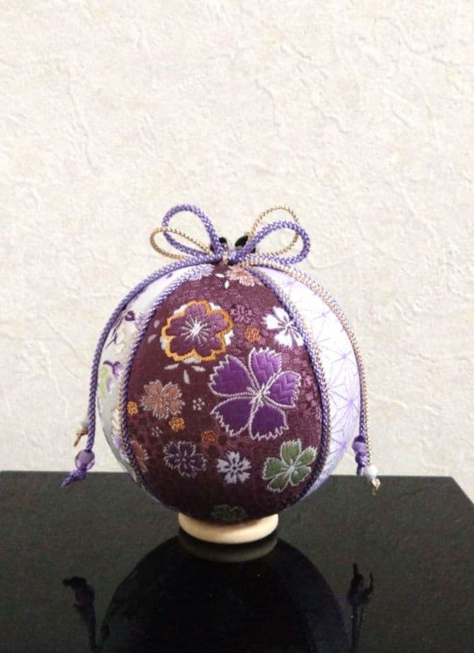 手毬 手鞠 てまり 刺繍秋花 No136 ハンドメイド