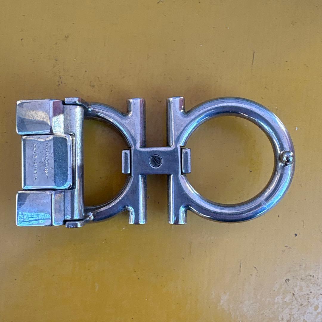 Ferragamo シルバー ベルト用バックル