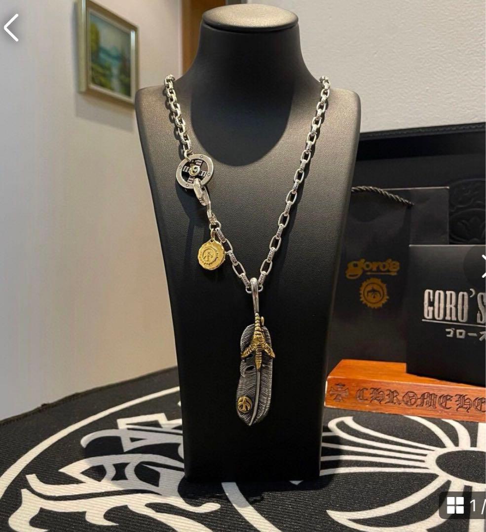 ゴローズ 刻印ネックレス goro's 風フェザーセット