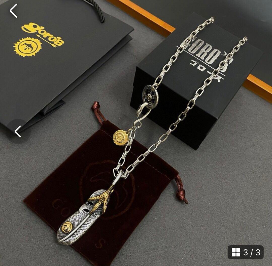 ゴローズ 刻印ネックレス goro's 風フェザーセット