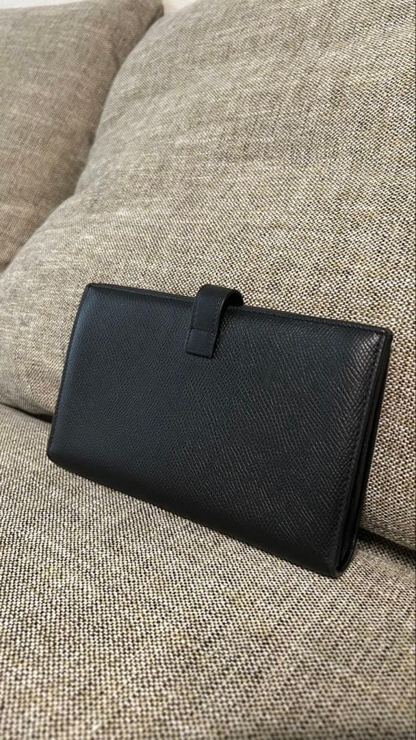 CELINE ブラックレザー 長財布