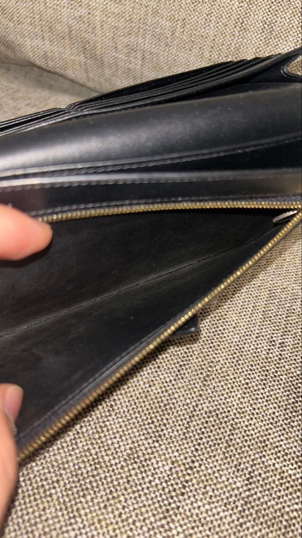 CELINE ブラックレザー 長財布