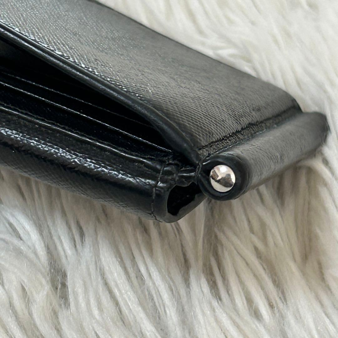 美品✨PRADA プラダ　マネークリップ サフィアーノ　メタルロゴ