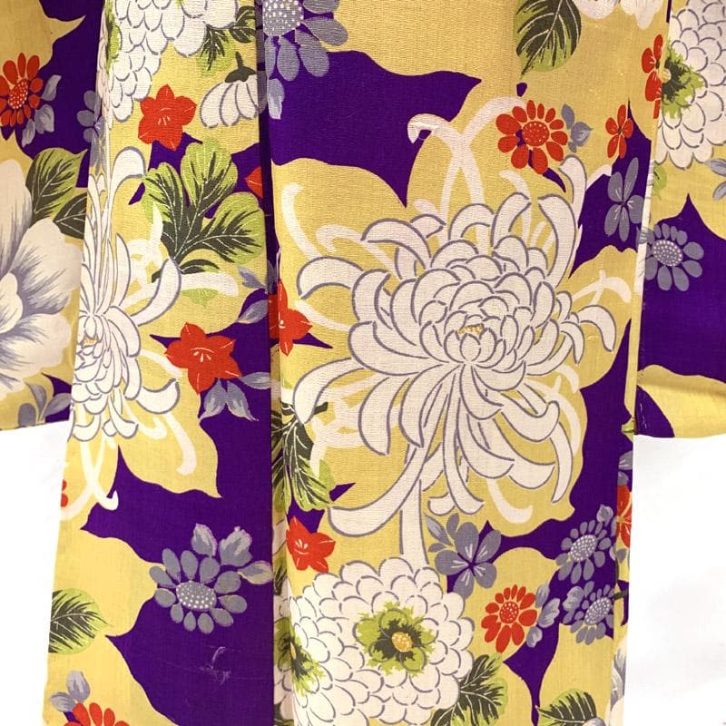 409ag75着物のみ■七五三 7歳 アンティーク着物■