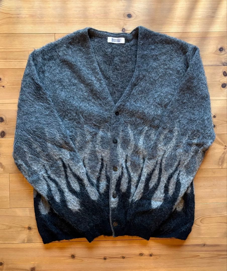 【RADIALL】モヘア ニットカーディガン