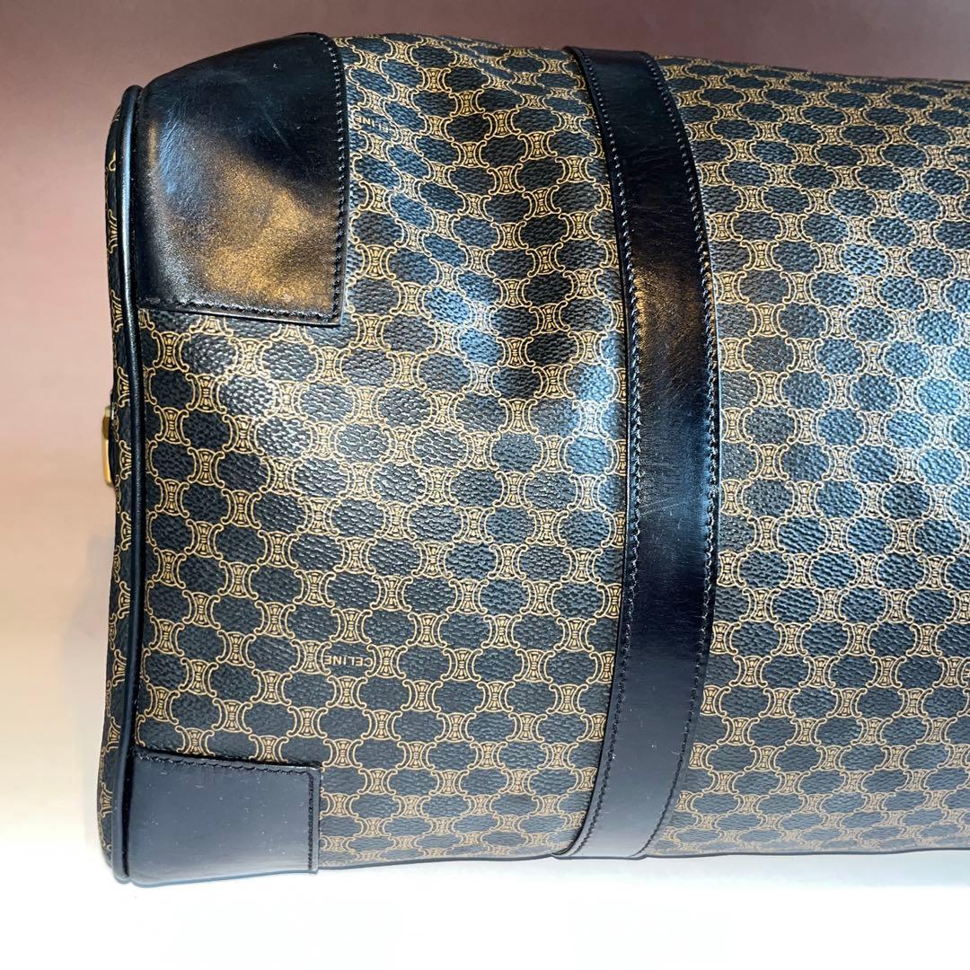 美品 CELINE セリーヌ マカダム ボストンバッグ ヴィンテージ 黒