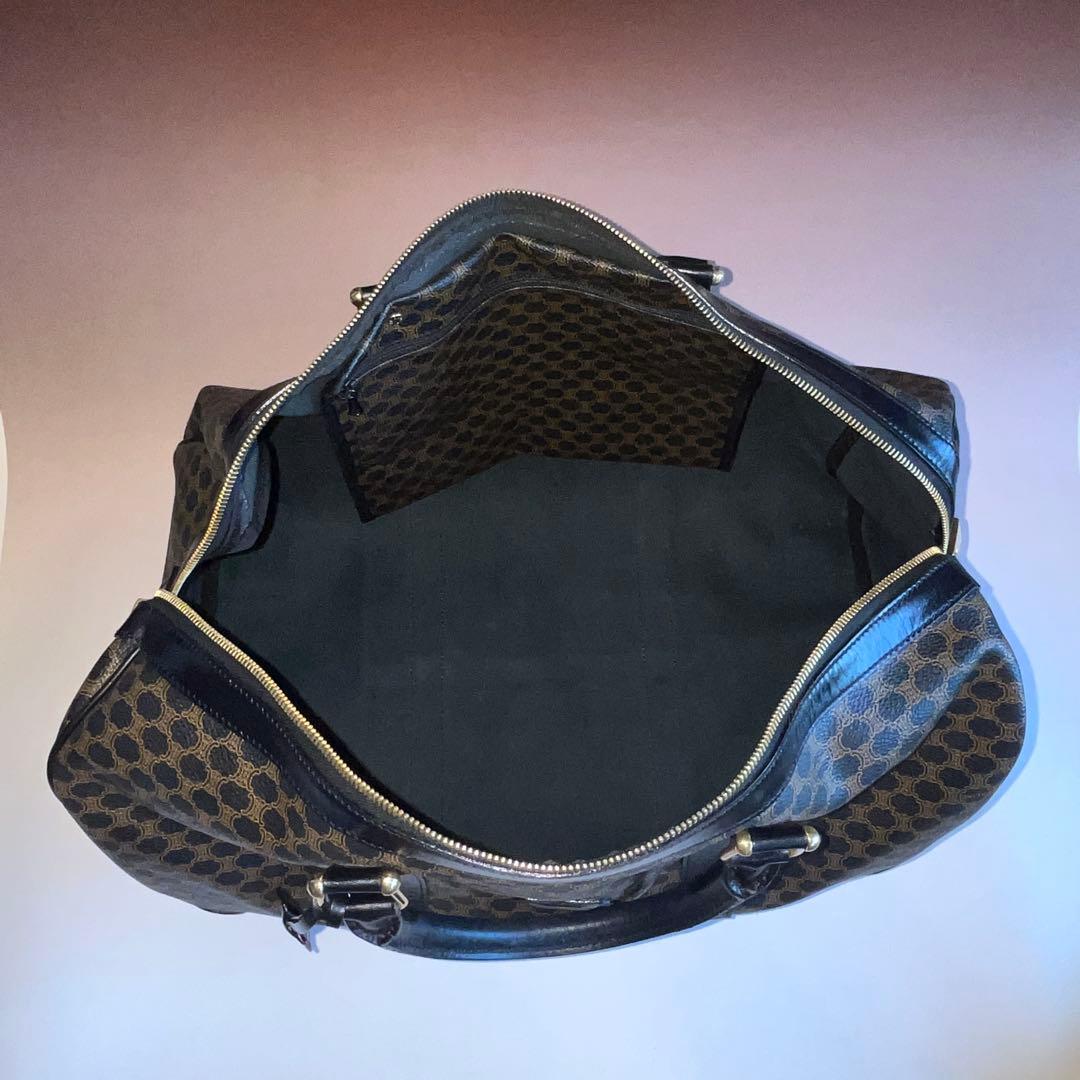 美品 CELINE セリーヌ マカダム ボストンバッグ ヴィンテージ 黒