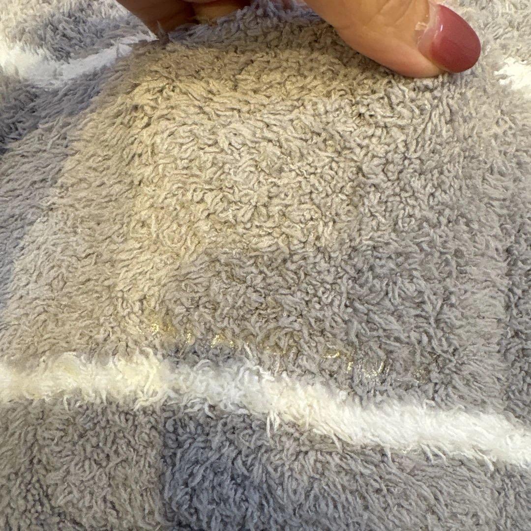 セール！新品未使用！ジェラートピケ　グレーとホワイトのストライプ3点セット