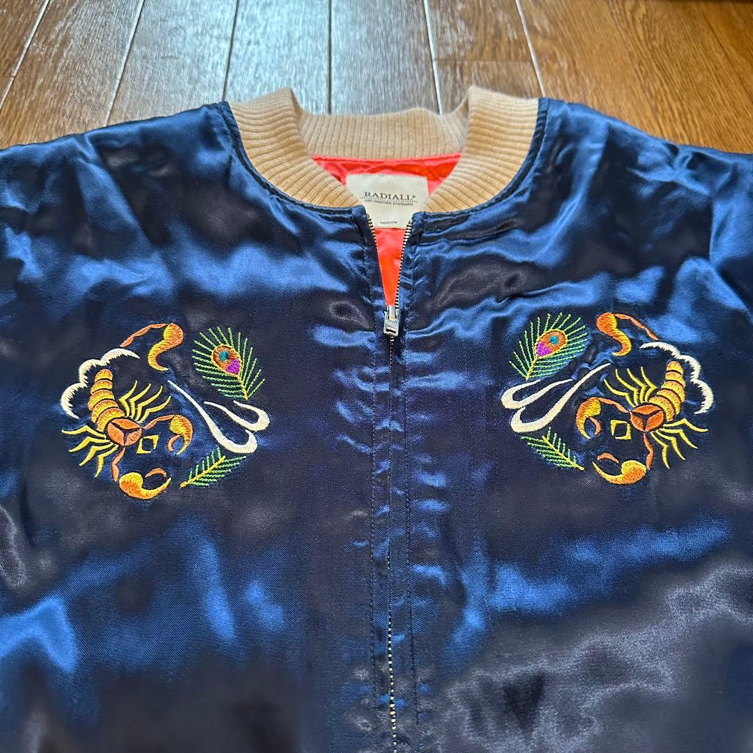 RADIALL souvenir jacket Blue × Orange