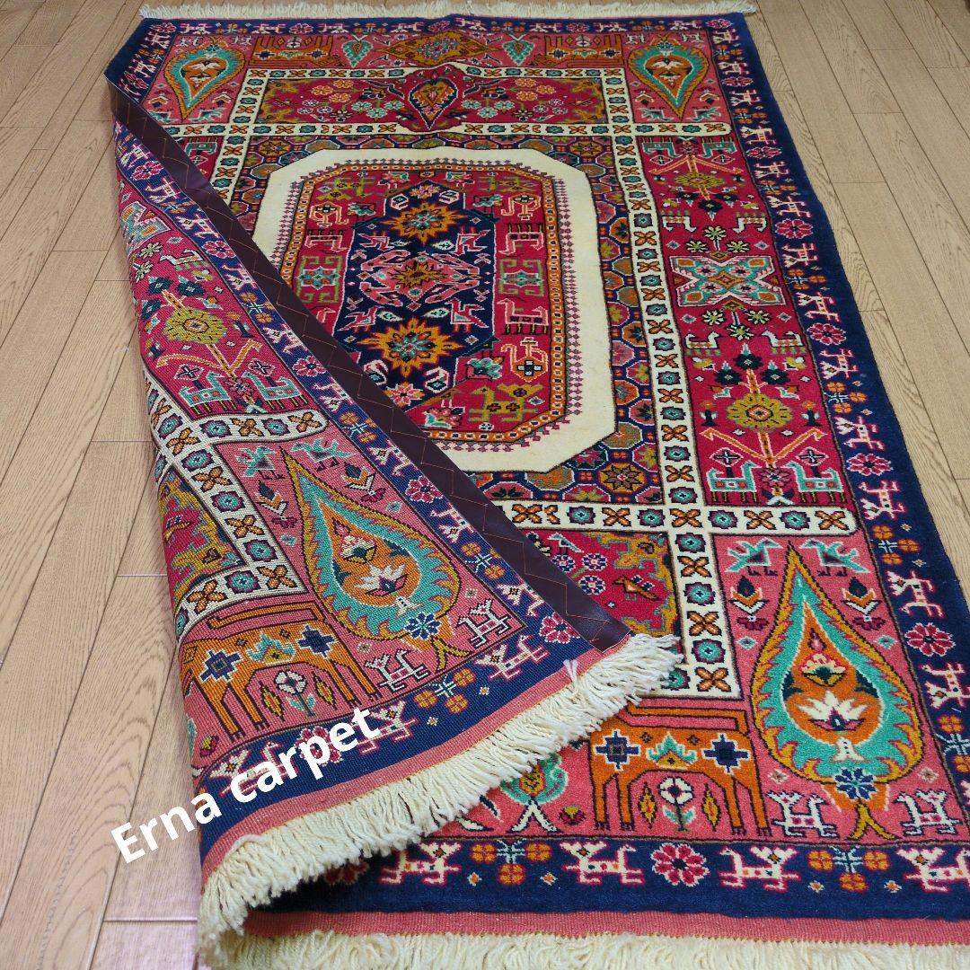 ペルシャ絨毯 ウール ケルマン 新品 170x108cm kerman