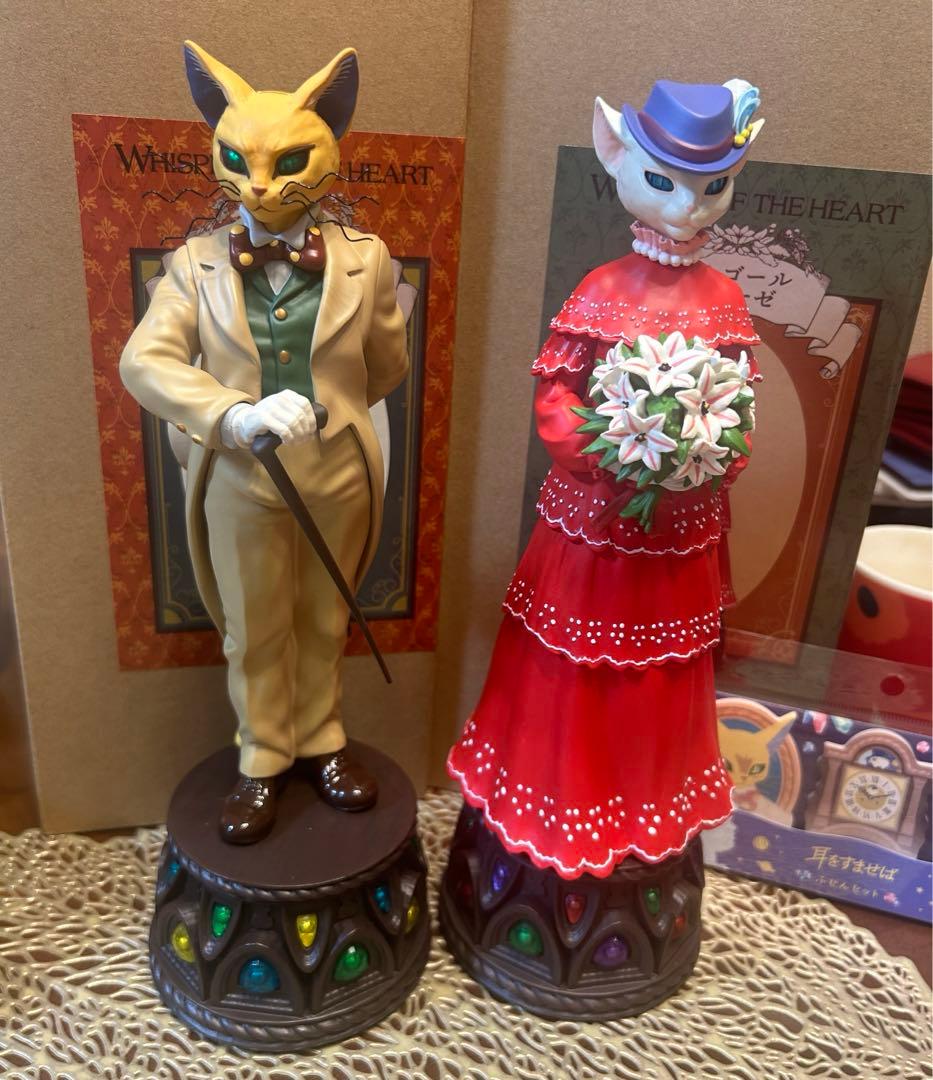 耳をすませば　バロン　ルイーゼ　オルゴール　ジブリ　フィギュア　ドール　2体