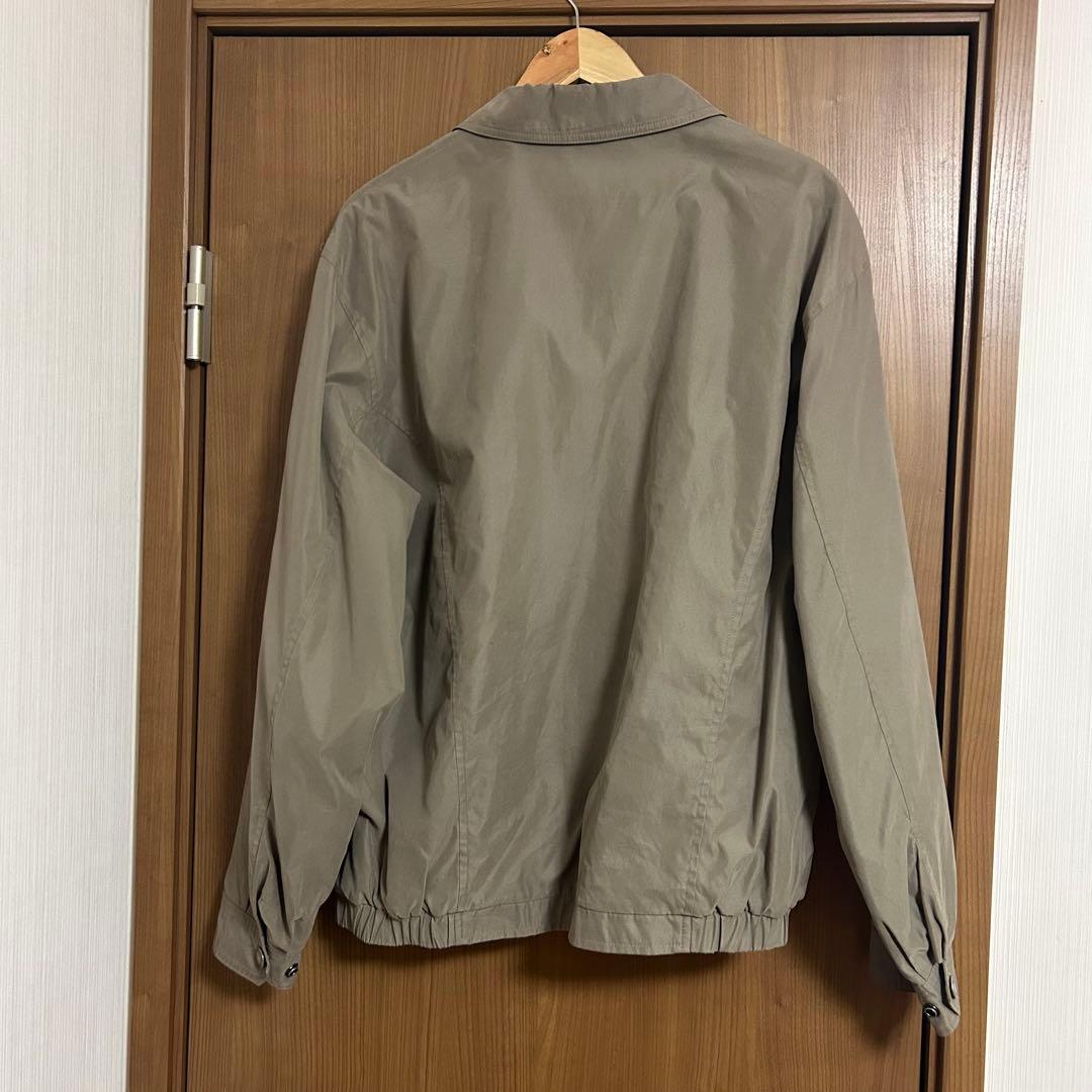 ラルフローレン スウィングトップ ベージュ ブルー刺繍ロゴ 短丈 L