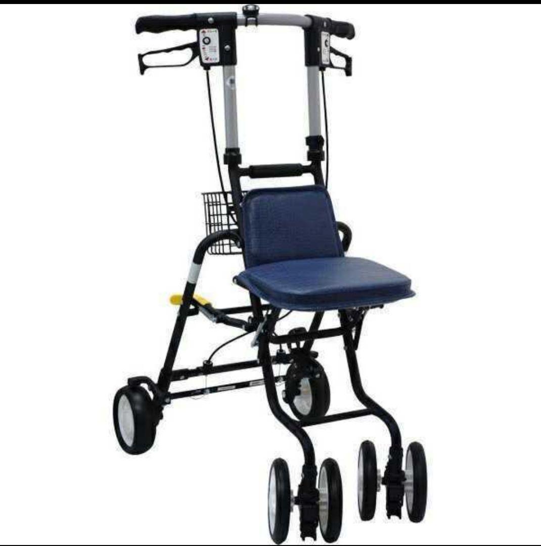 島製作所 高級シルバーカー　テノールEVO　クロコダイルNB ネイビー