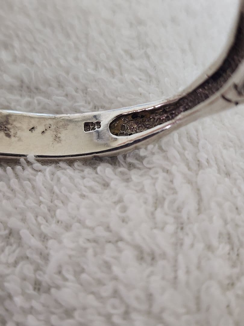 シルバー　Silver925　スカル　バングル　中古