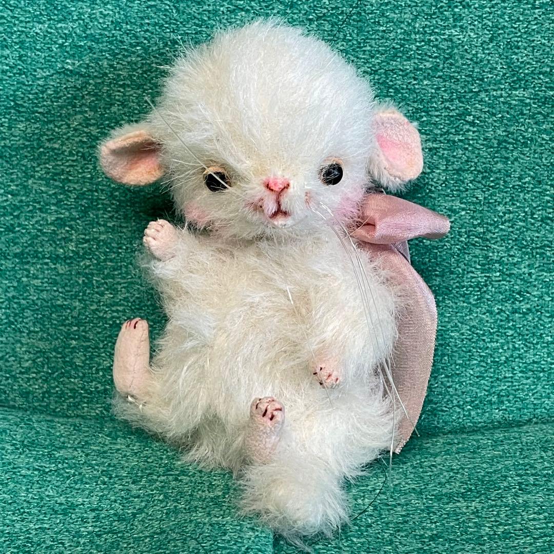 チンチラ　白　haco deco様作品