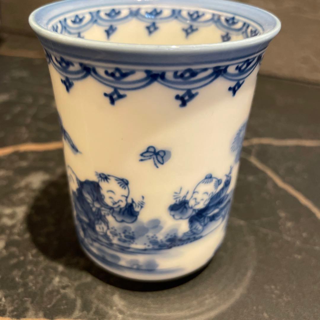 未使用　三川内焼 平戸松山 手描き 祥瑞蓋付 小丼碗 セット