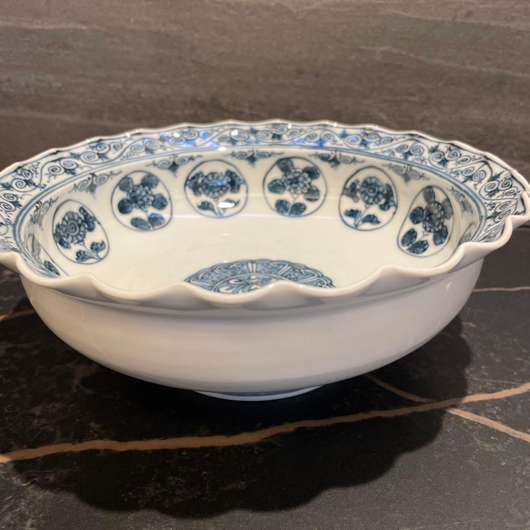 未使用　三川内焼 平戸松山 手描き 祥瑞蓋付 小丼碗 セット