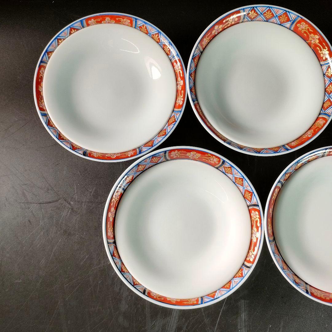 C28-2/源右衛門/伊万里風花鳥図蓋物5客/共箱/煮物椀/茶碗/懐石料理