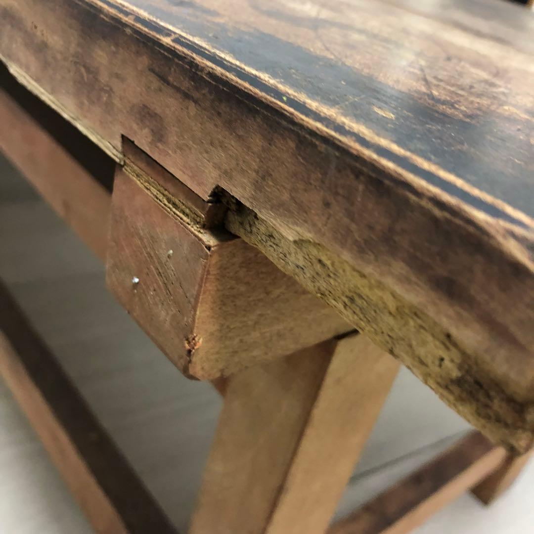 古家具　机　文机　昭和レトロ　アンティーク　木製