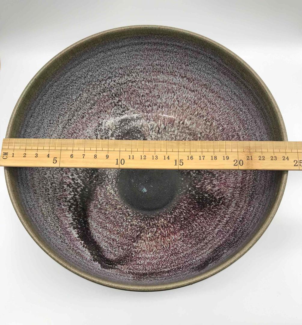 明時代　火焔青釉大碗 紫紅釉大鉢　水盆　辰砂釉　窯変釉　景徳鎮(B-28)