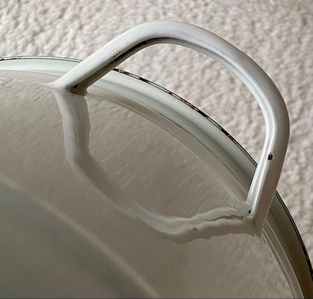 イマン　ポワージュ　ホーロー製取っ手付きビード入りストッカーMサイズ