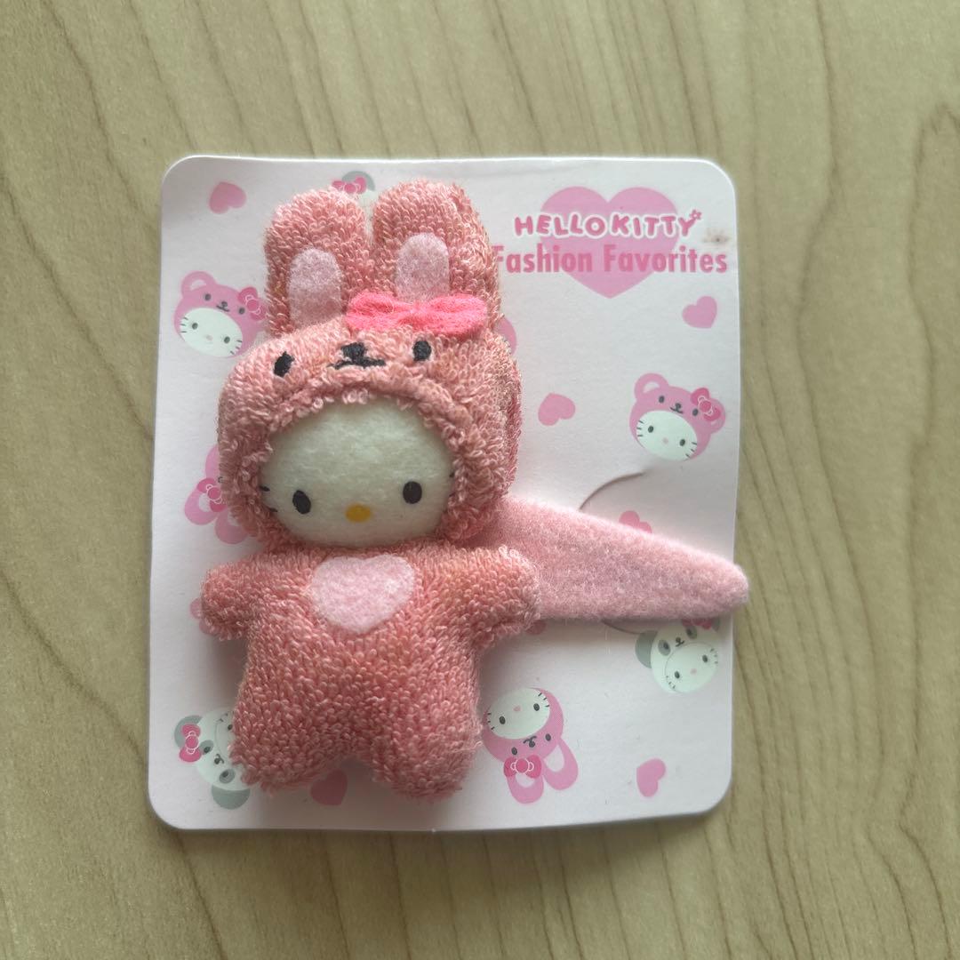 サンリオ　キティ　うさぎ　ヘアピン　2004年　平成レトロ　レア　希少