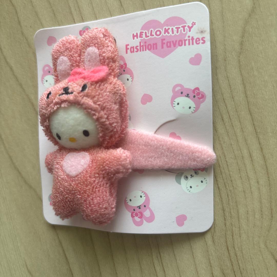 サンリオ　キティ　うさぎ　ヘアピン　2004年　平成レトロ　レア　希少