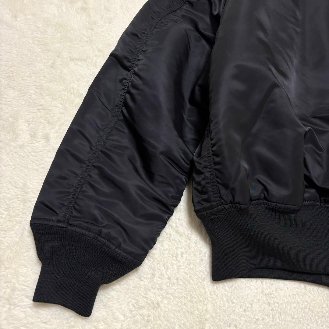 【美品 XL】 ALPHA INDUSTRIES フライトジャケット ブラック