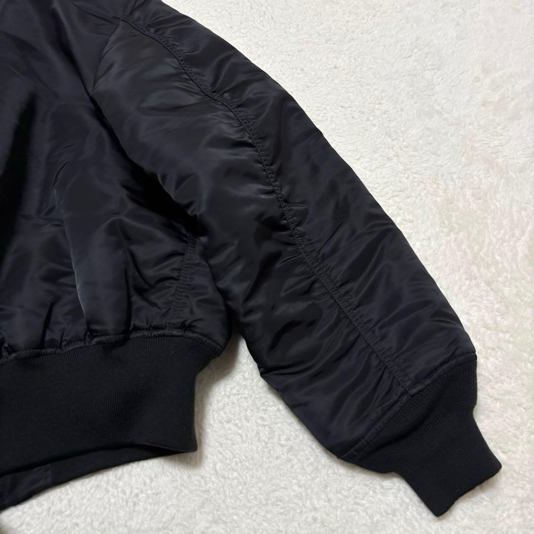 【美品 XL】 ALPHA INDUSTRIES フライトジャケット ブラック