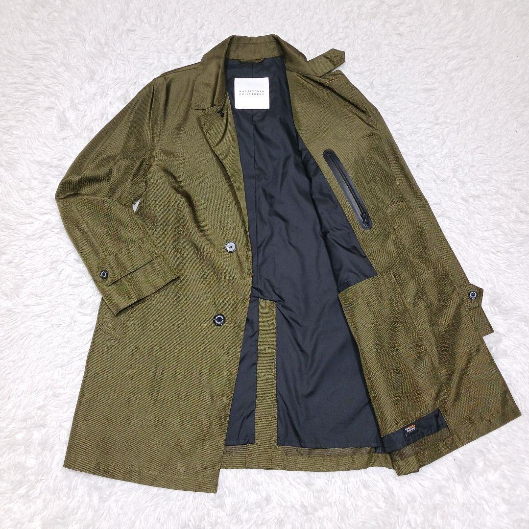 ✨極美品✨マッキントッシュフィロソフィー　コーデュラ　ステンカラー　40 カーキ