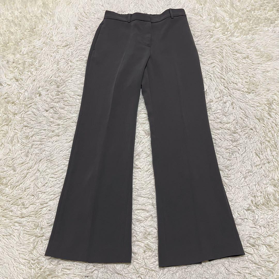 人気 PLST ストレッチ ダブル セットアップ スーツ グレー 伸縮性 パンツ