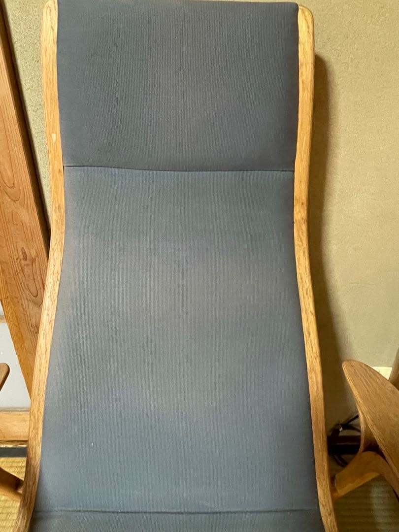 昭和レトロ　リクライニングチェア　1人掛け椅子　布張り