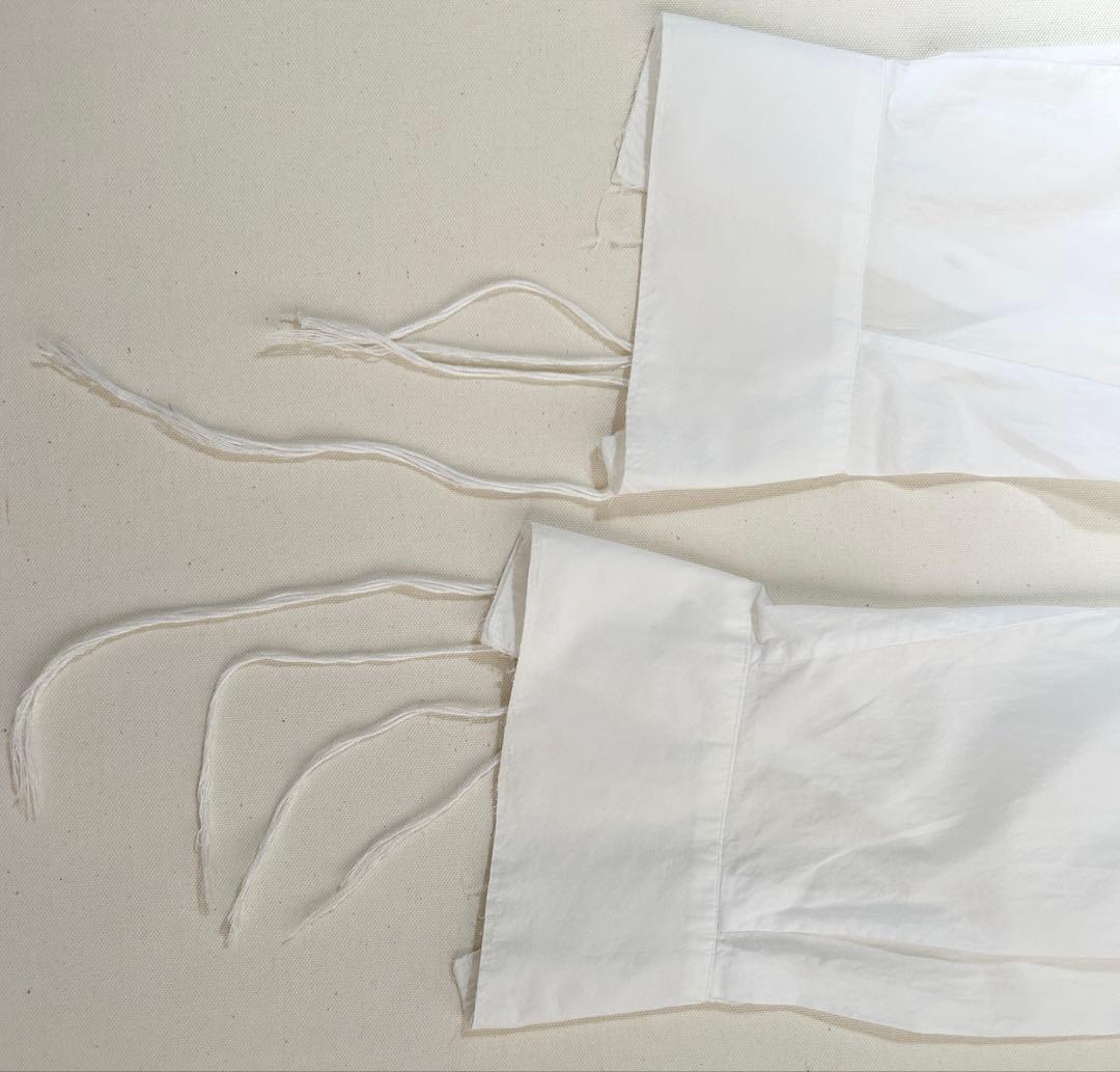 リボンテープ欠品 midorikawa ミドリカワ コットン ホワイトシャツ