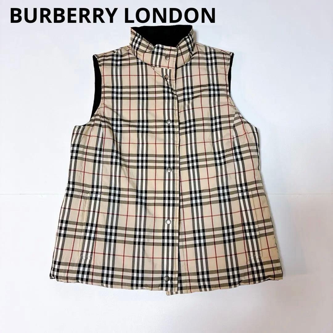 Burberry バーバリー ノバチェック リバーシブル ダウンベストM相当