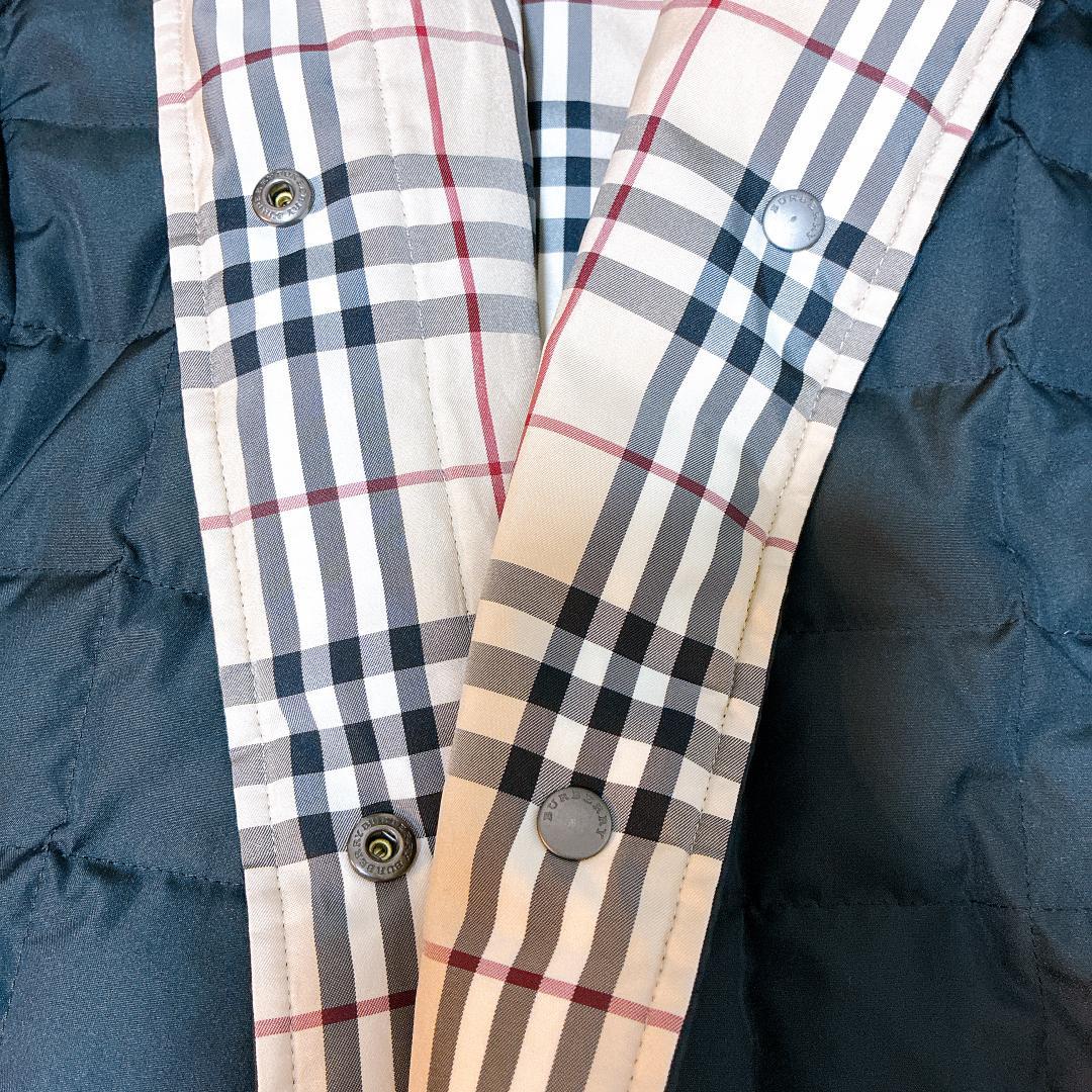Burberry バーバリー ノバチェック リバーシブル ダウンベストM相当