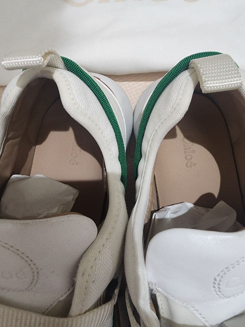 Chloé スニーカー ホワイト/グリーン/レッド