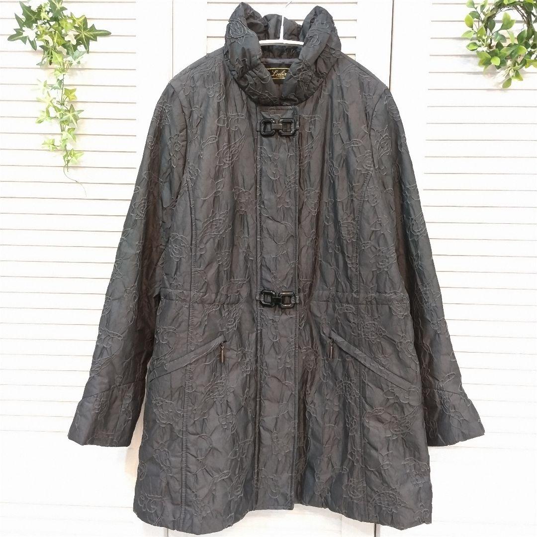922 ⚜️レリアン⚜️❤品の良い刺繍模様入りおしゃれなコート❤13＋サイズ