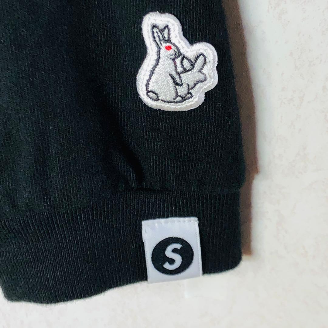 【人気コラボ】FR2 サプール ハートラビット 長袖Tシャツ ロンT L 黒