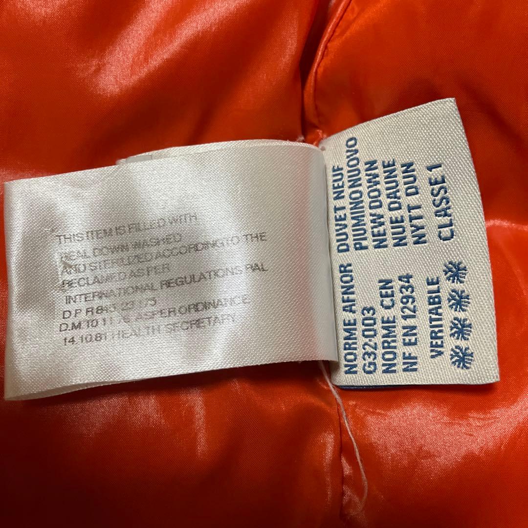 MONCLER モンクレール オレンジ ダウンベスト サイズ1 M相当 正規品