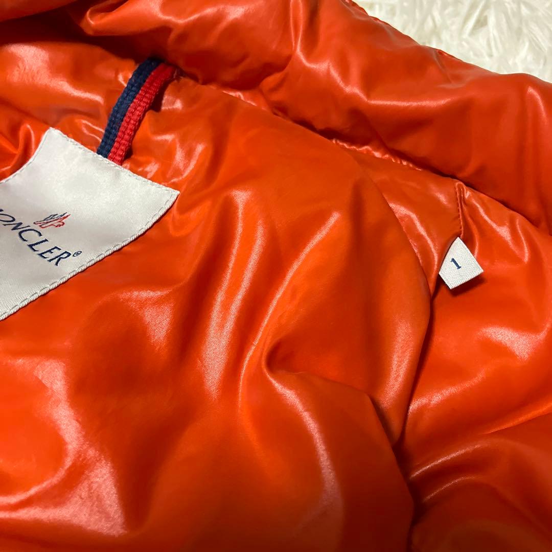 MONCLER モンクレール オレンジ ダウンベスト サイズ1 M相当 正規品
