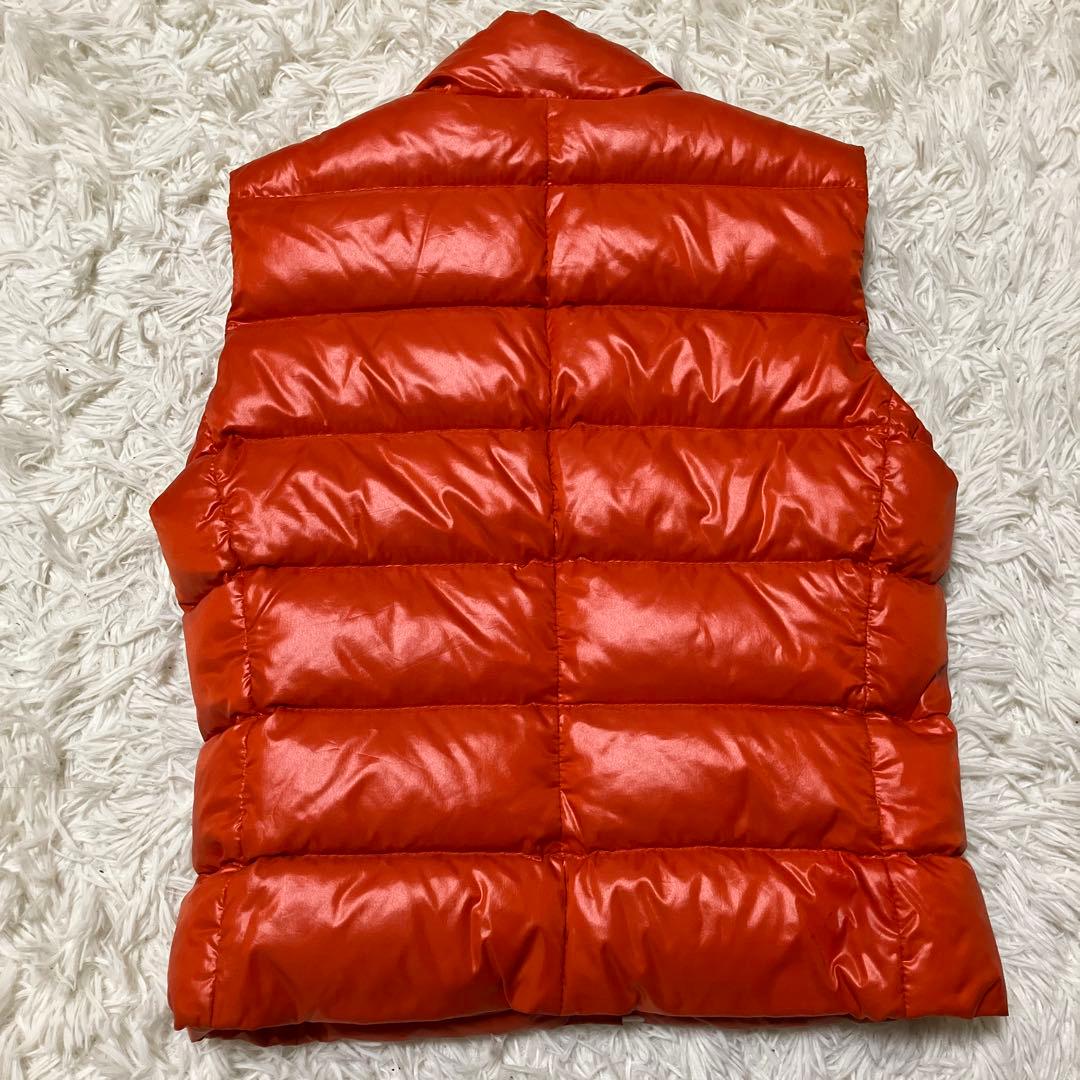 MONCLER モンクレール オレンジ ダウンベスト サイズ1 M相当 正規品