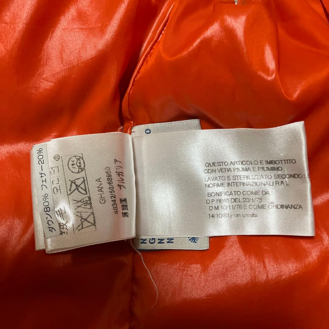 MONCLER モンクレール オレンジ ダウンベスト サイズ1 M相当 正規品
