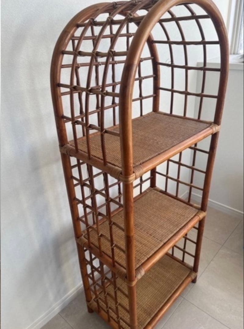 ラタン　籐　シェルフ　棚